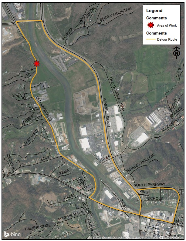 TRAFFIC ADVISORY: Closure on Old Knoxville Highway Planned